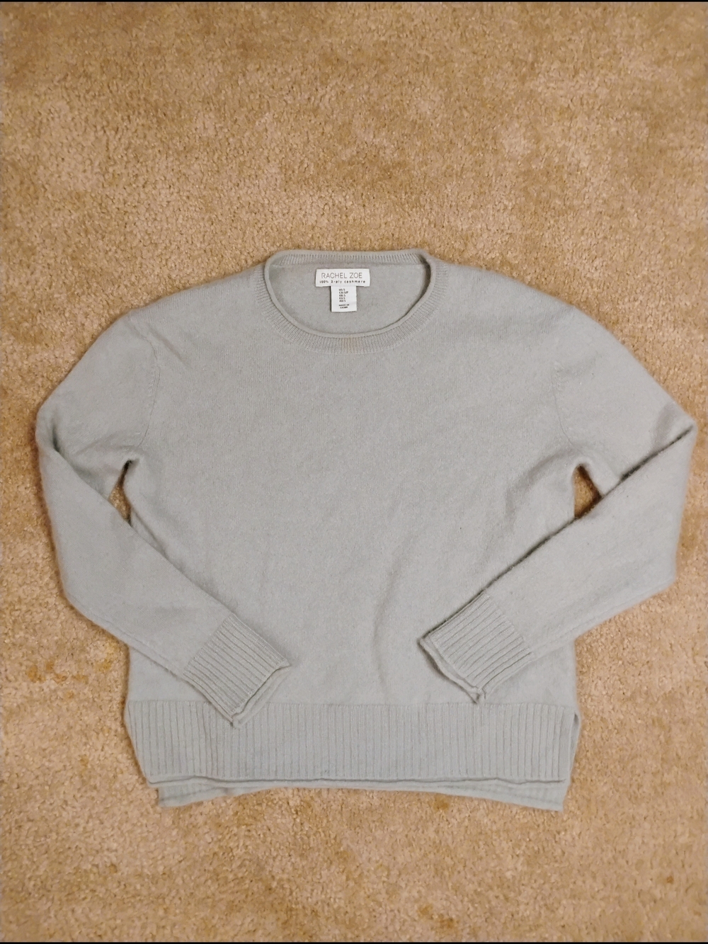 Rachel Zoe Pale Green Crewneck Sweater